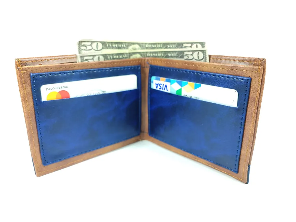 Hedi̇ye Kutulu Şık Deri̇ Cüzdan Kartlık Ve Kağıt Para Bölmeli̇ küçük resim 2