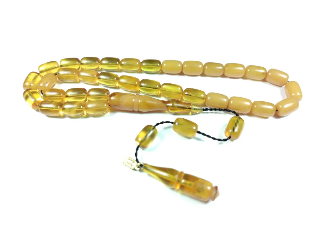 Mehmet Mercan Usta İşi̇ İmzalı Mühürlü Sıkma Kehri̇bar küçük resim 2