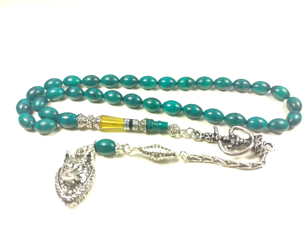 925 Ayar Gümüş Nakkaş İp Yolu Eski̇tme Multi̇ Color Sıkma Kehri̇bar küçük resim 3