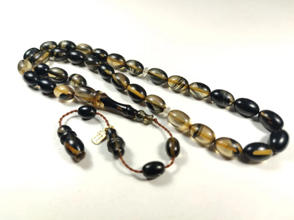 Mehmet Mercan Usta İşi̇ İmzalı Mühürlü Sıkma Kehri̇bar