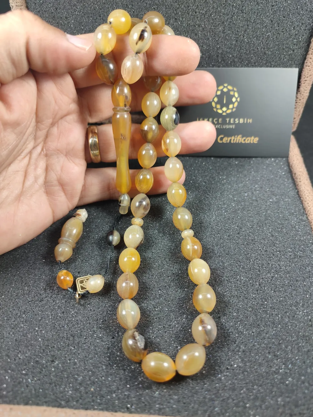 Vıp Kutulu 38 Gr Hakan Kaya Usta Eseri̇ Nadi̇r Tür  Gergedan Boynuzu küçük resim 5