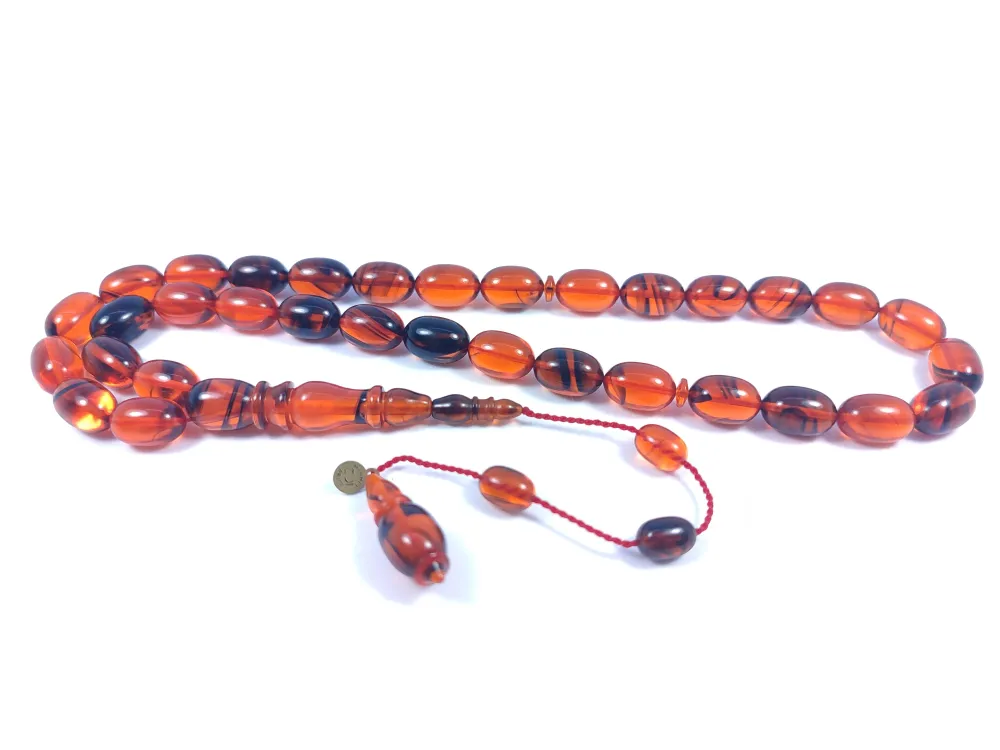 Mehmet Arıcı Usta Eseri̇ 0.6 Mm Deli̇m Çi̇ft Zımpara Çi̇ft Ci̇lalı Sıkma Kehri̇bar küçük resim 2