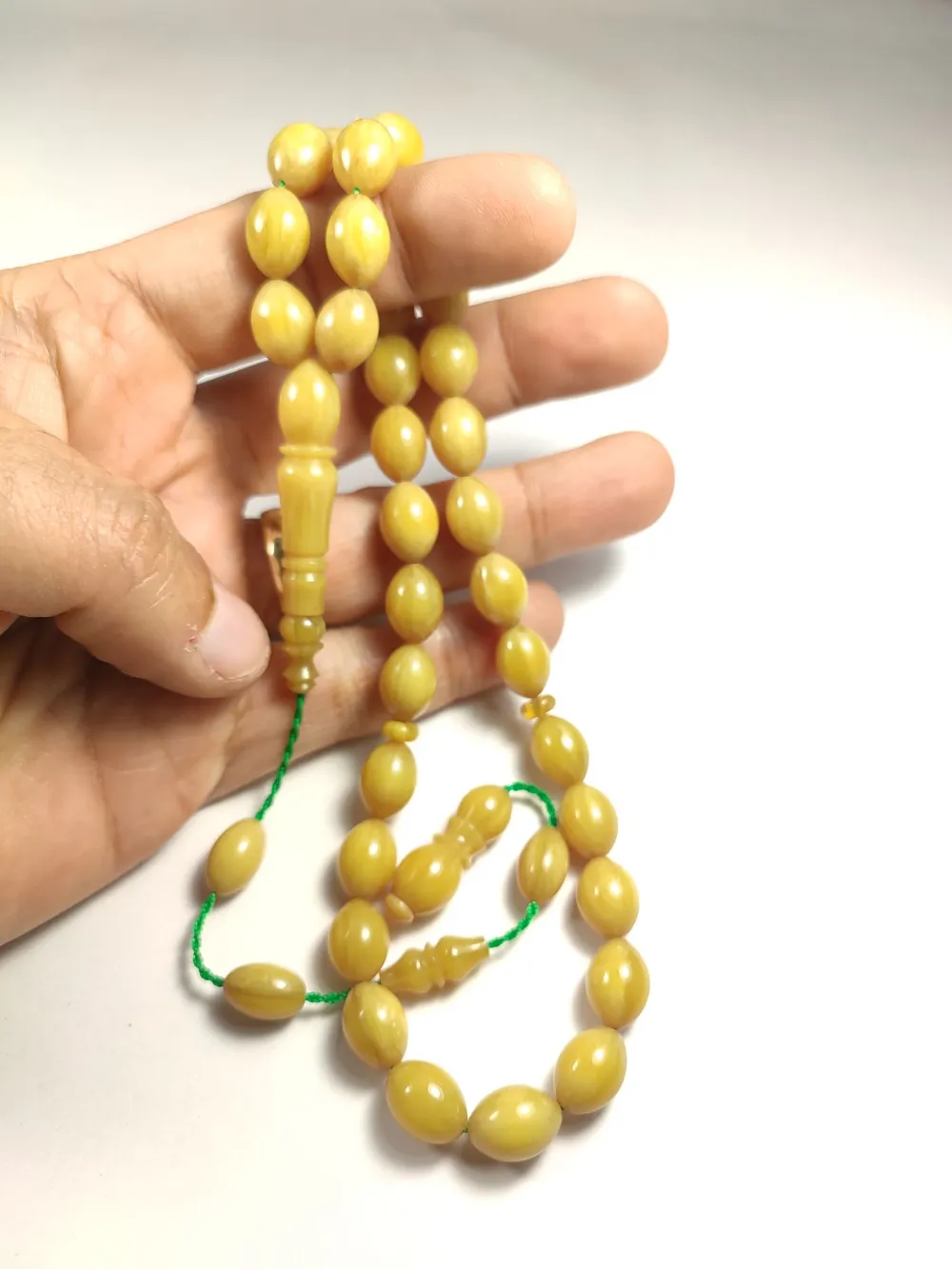 Emi̇na Ri̇şvani̇ Usta İşi̇ İmzalı Sıkma Kehri̇bar küçük resim 4