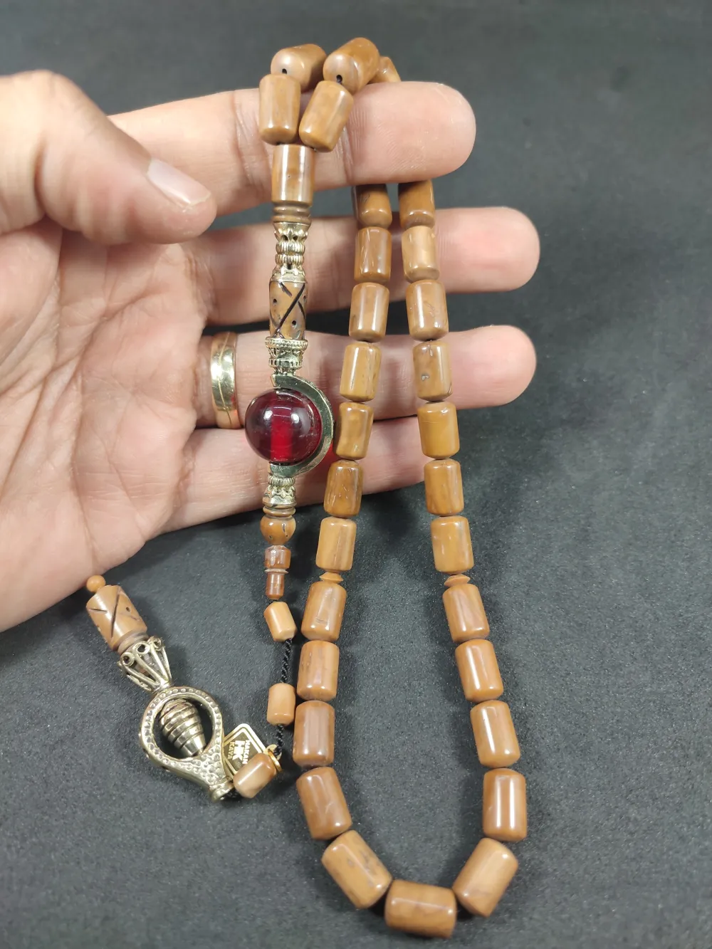 Hakan Kaya Usta  El İşçi̇li̇kli̇ Ağır Gümüş Nakkaşlı İri̇ Boy Naturel Kuka küçük resim 4