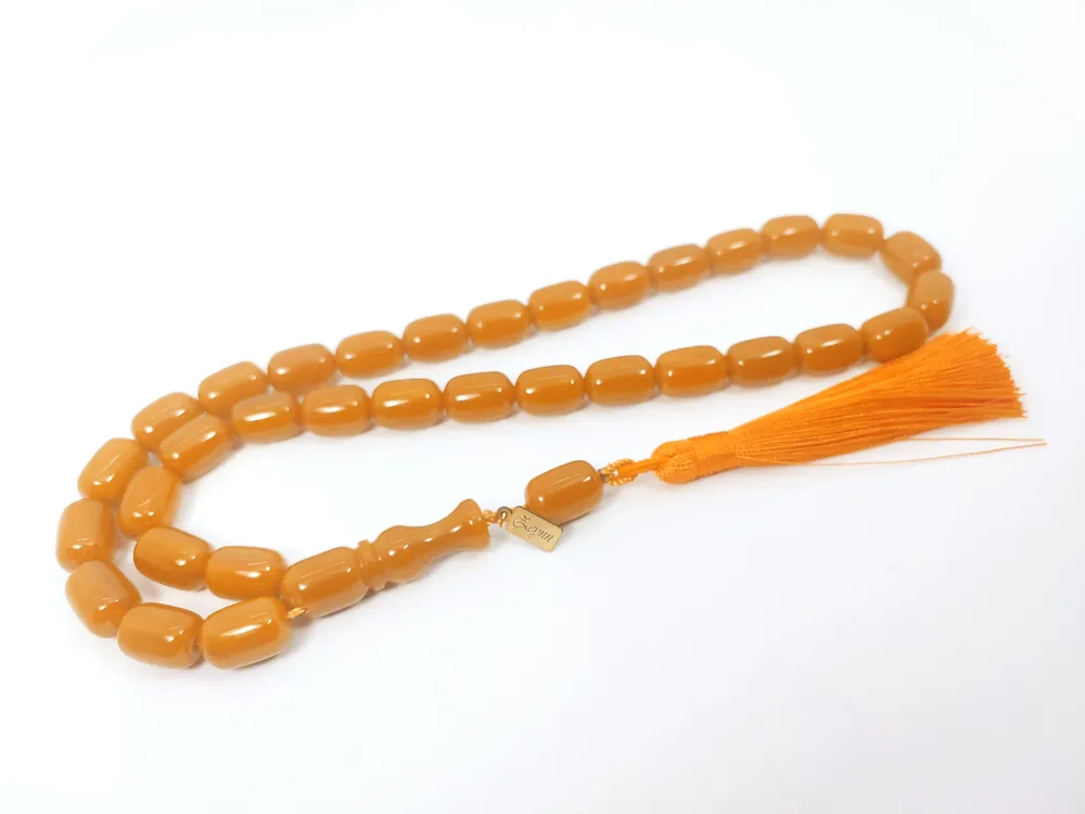 Ebu Zeyn Usta Eseri̇ İmzalı İri̇ Boy Sıkma Kehri̇bar küçük resim 2