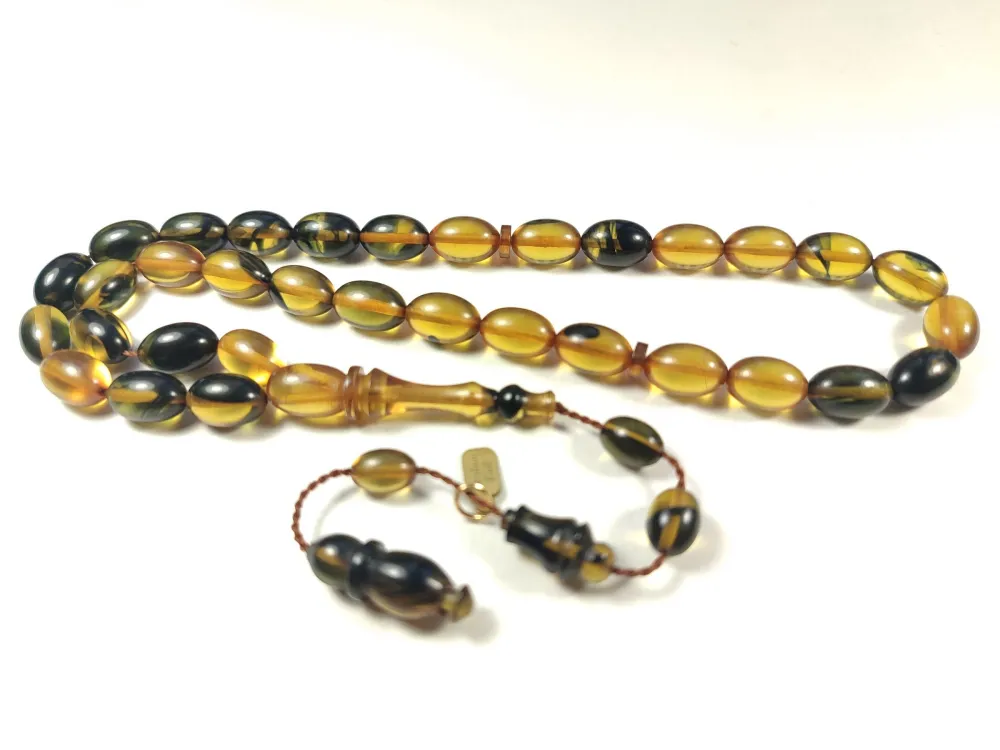 Furkan Gül Usta İşi̇ İmzalı Mühürlü  Sıkma Kehri̇bar küçük resim 2