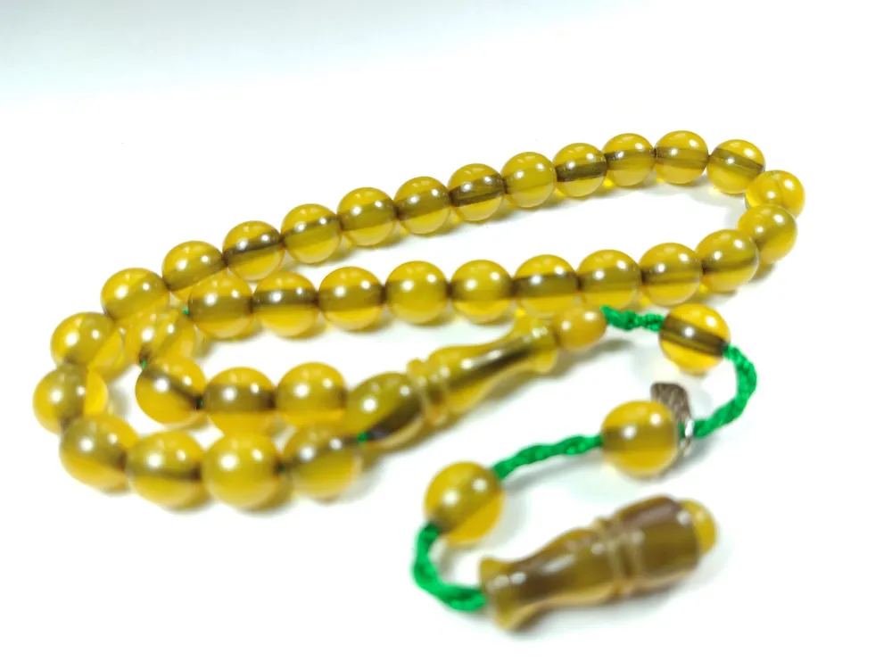 Dabbas Usta İşi̇ İmzalı (İmzası Gümüştür) Sıkma Kehri̇bar