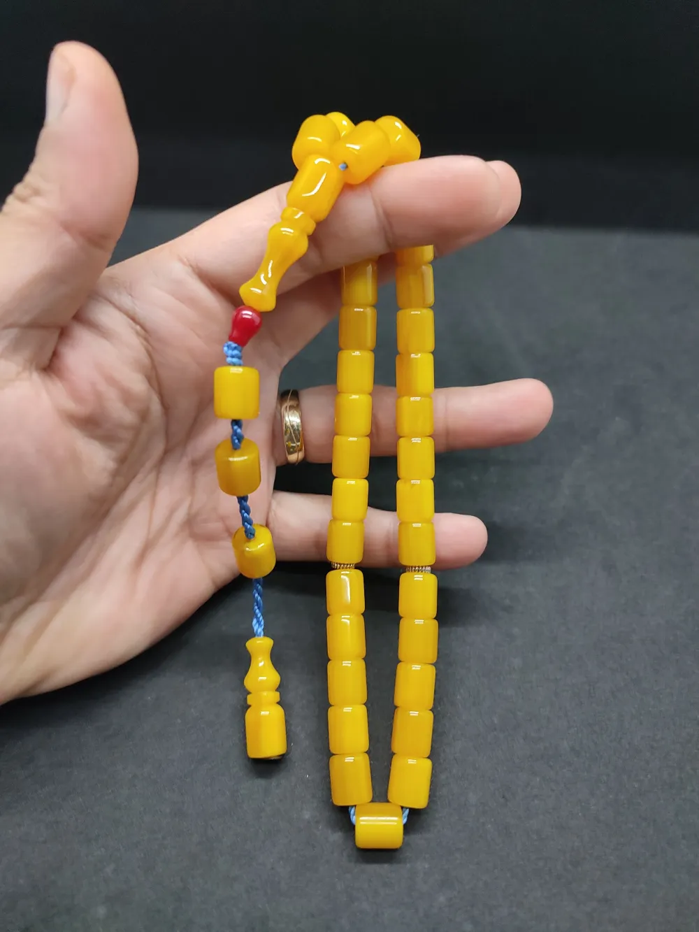 Zeyzun Usta Eseri̇ (İmza Çi̇vi̇ Ara Pulları Gümüş) Sıkma Kehri̇bar küçük resim 5