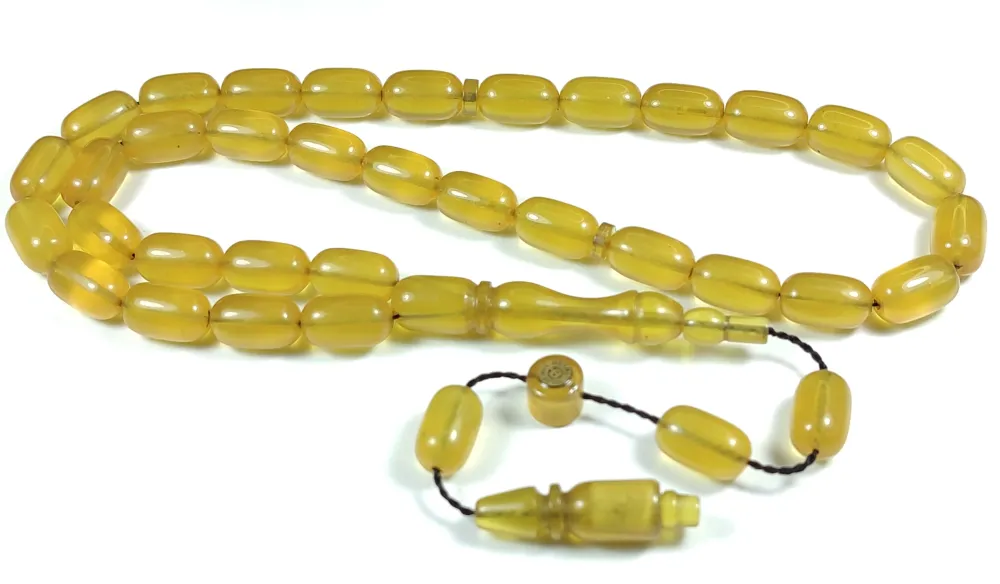 Mehmet Sancaktar Usta İşi̇ İmzalı Mühürlü Sıkma Kehri̇bar