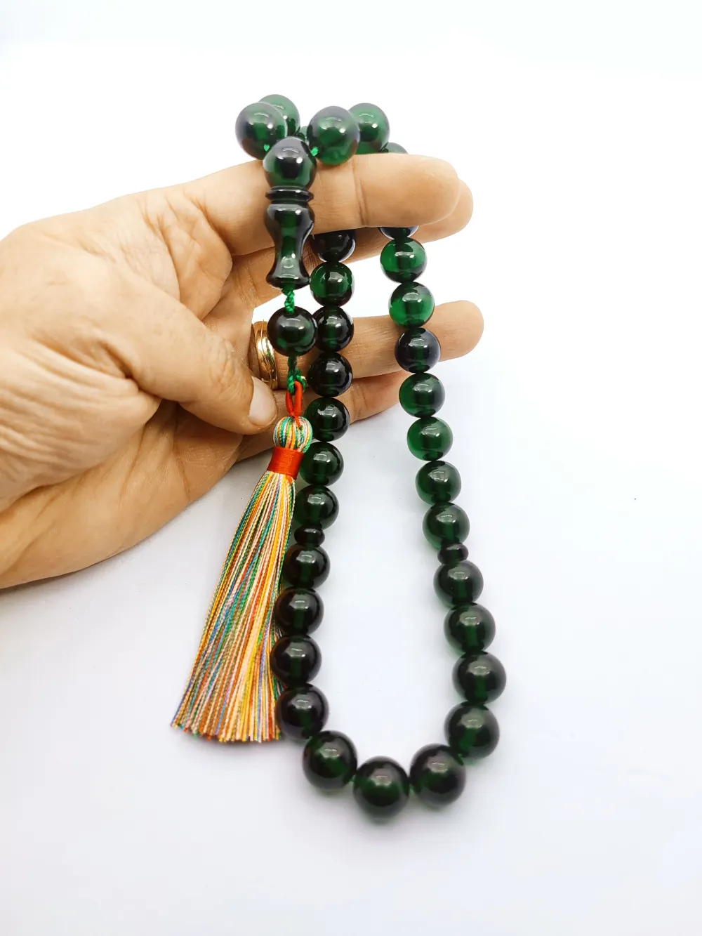 Ebu Zeyn Usta Eseri̇ İmzalı İri̇ Boy 12 Kat İpe Di̇zi̇li̇ Eski̇ Usul Necef küçük resim 5