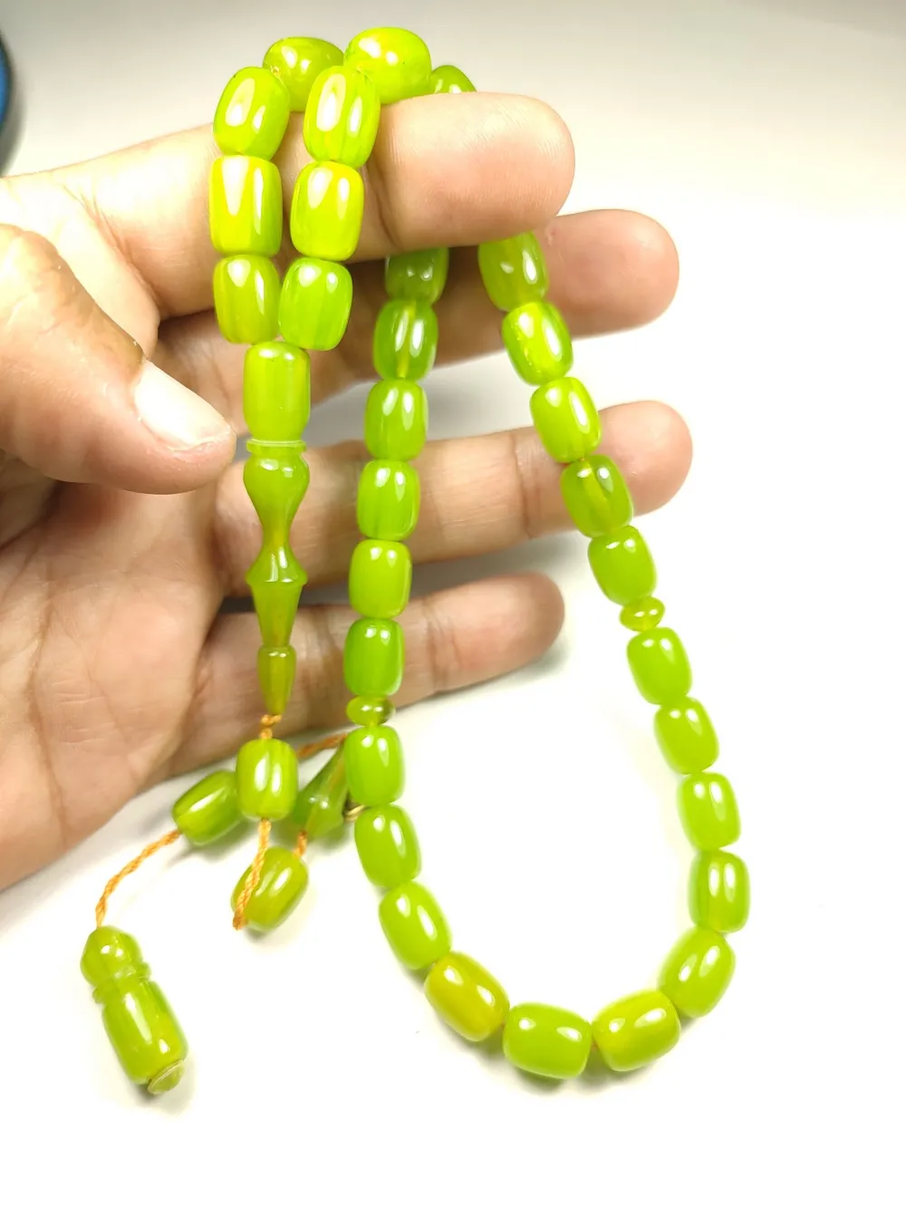 Hali̇l Hi̇lmi̇ Usta Eseri̇ İmzalı Aykırı Renk Sıkma Kehri̇bar küçük resim 5