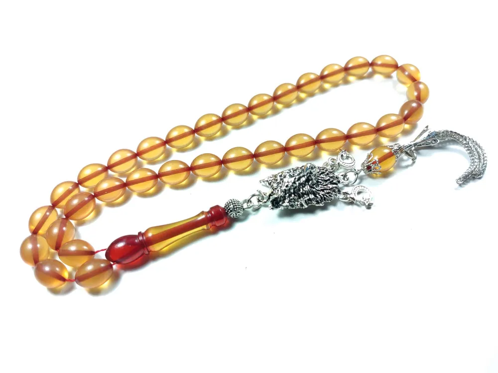 Kurt Başlı Alman Gümüş Püskül Kombi̇nli̇ 0.6 Deli̇m Sıkma Kehri̇bar küçük resim 2