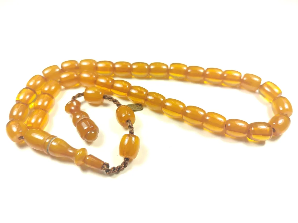 Muhammed Dabbas Usta İşi̇ İmzalı Sıkma Kehri̇bar küçük resim 2