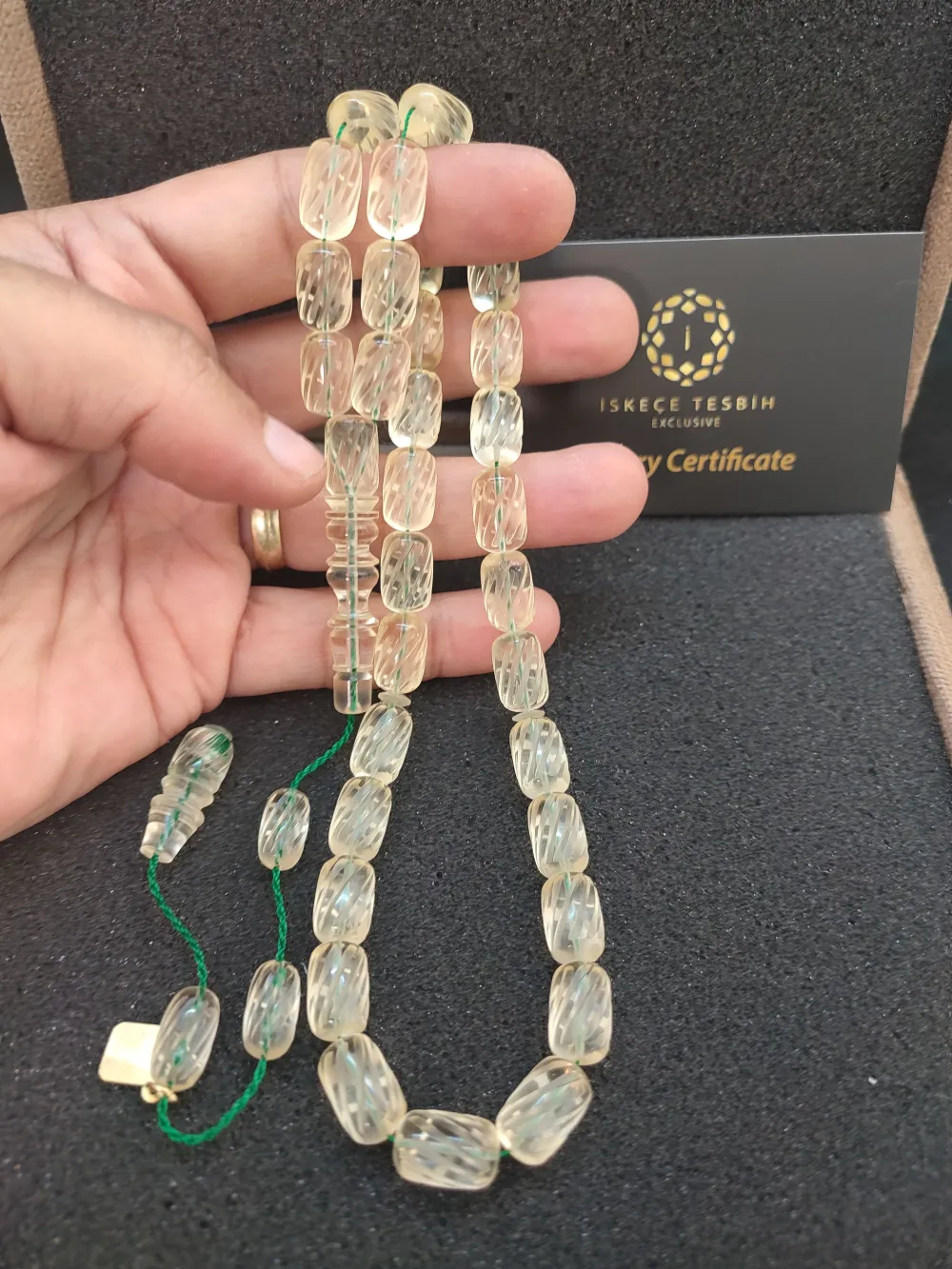 İskeçeli̇ Cemi̇l Usta Eseri̇ Vıp Kutulu 30.75 Gr. Kalem Oyma Ukrayna Damla Kaya küçük resim 5