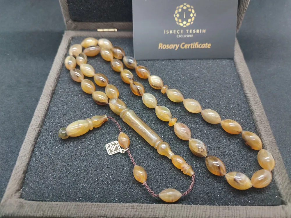 Vıp Kutulu 29.44 Gr İskeçeli̇ Cemi̇l Usta Eseri̇ Nadi̇r Tür  Gergedan Boynuzu küçük resim 2