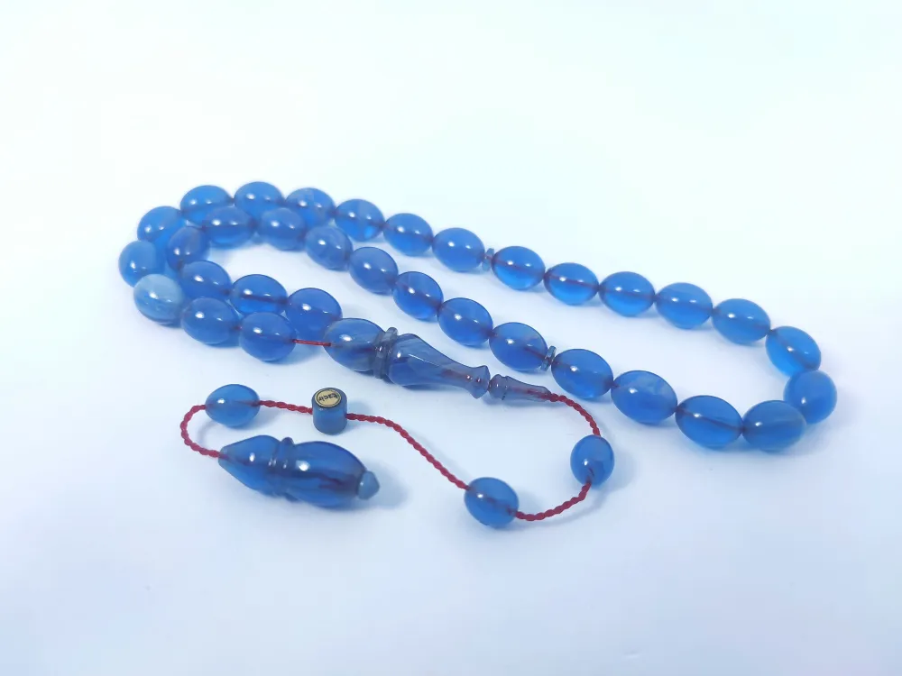 Muhammed Taci̇r Usta Eseri̇ 0.6 Deli̇m Çi̇ft Ci̇lalı Sıkma Kehri̇bar küçük resim 3