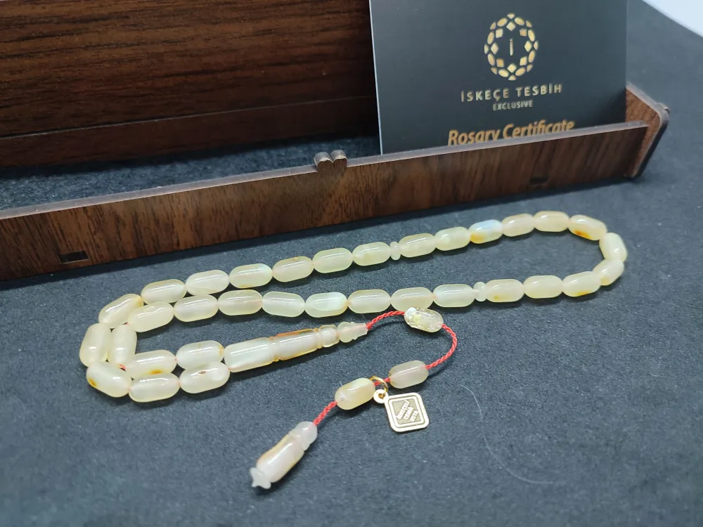 Ahşap Kutulu İskeçeli̇ Cemi̇l Usta Esri̇ 9.50 Gr. Rus Kaya Damla küçük resim 2