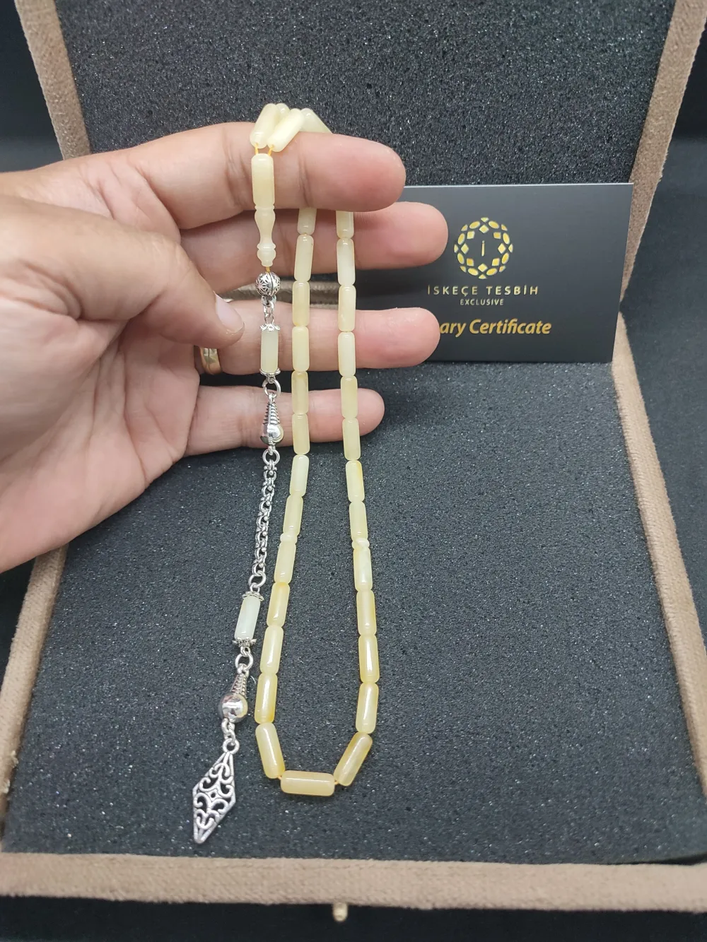 Gümüş Püsküllü Vıp Kadi̇fe Kutulu 11.10 Gr.  Hatasız Kali̇ngrad Krali̇çe Kaya Damla küçük resim 5