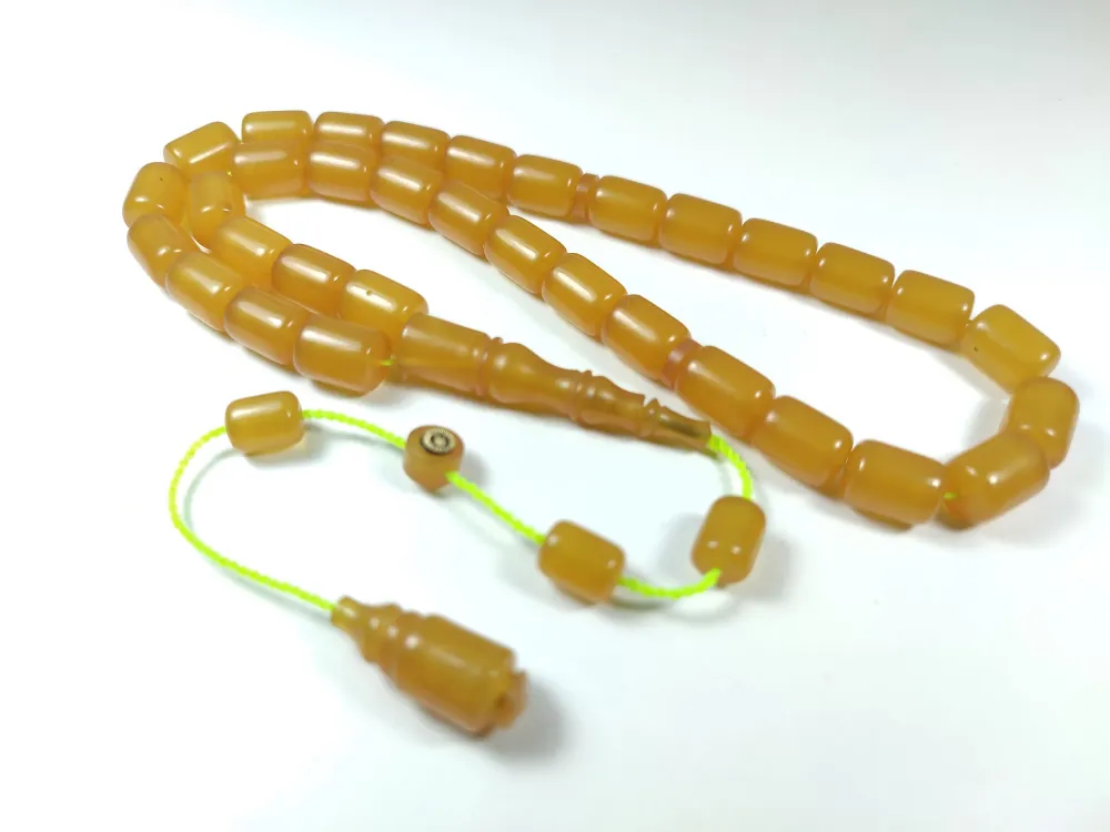 Mesut Elma Usta İşi̇ İmzalı Mühürlü Sıkma Kehri̇bar