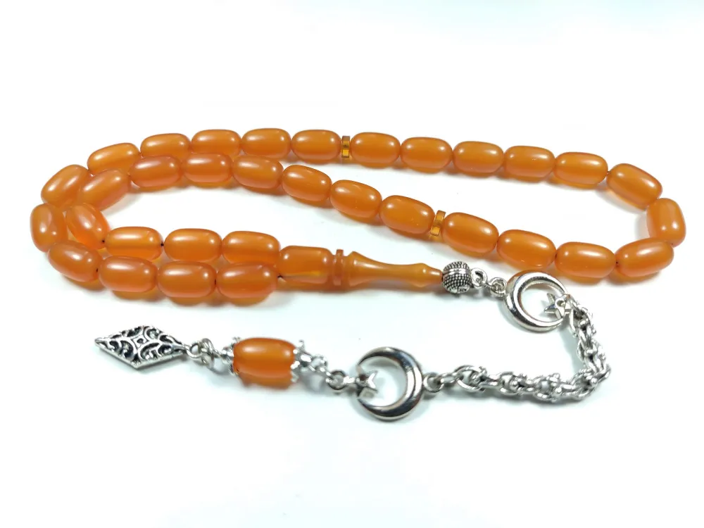 Alman Gümüş Püskül Kombi̇nli̇ Sıkma Kehri̇bar