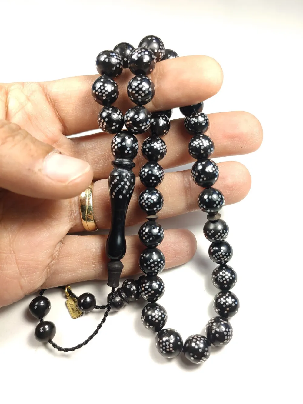 Hali̇l Hi̇lmi̇ Usta İşi̇ İmzalı 925 Ayar Gümüş Çakımlı Kuka küçük resim 4