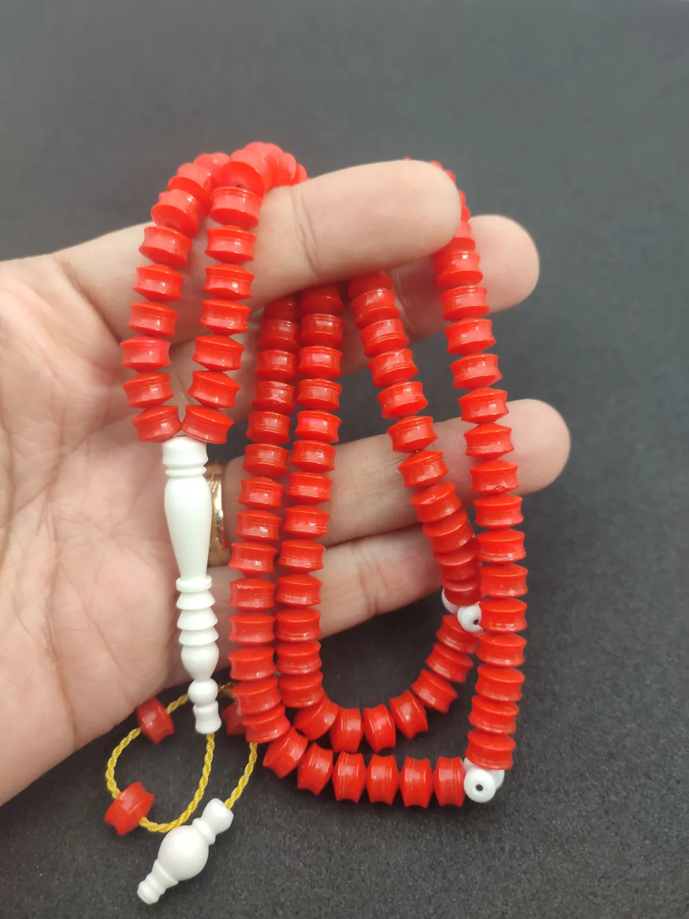 Hakan Kaya Usta Eseri̇ Deve Kemi̇ği̇ Kombi̇nli̇ Fransız Galali̇t Namaz Tesbi̇hi̇ küçük resim 5