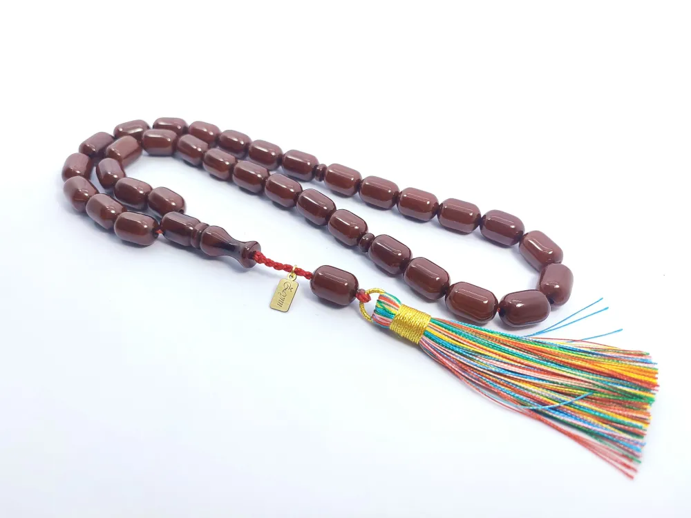 Ebu Zeyn Usta Eseri̇ İmzalı İri̇ Boy Sıkma Kehri̇bar küçük resim 3