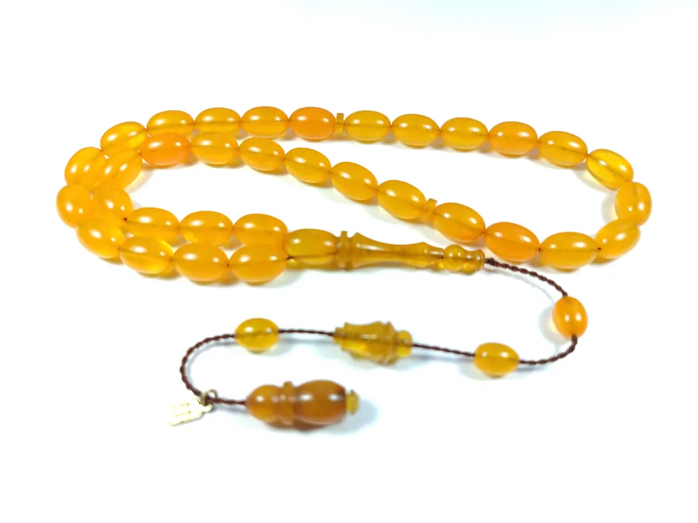 Mehmet Mercan Usta İşi̇ İmzalı 0.6 Mi̇li̇m Şeffaf Deli̇m  Sıkma Kehri̇bar küçük resim 2