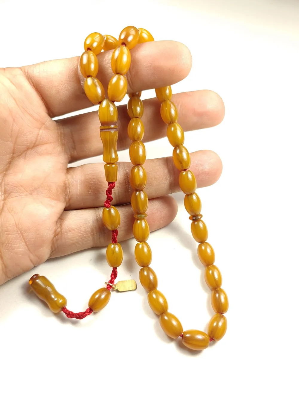 Mehmet Mercan Usta İşi̇ İmzalı Rengi̇n Zi̇rvesi̇ Bi̇r Sıkma Kehri̇bar küçük resim 4