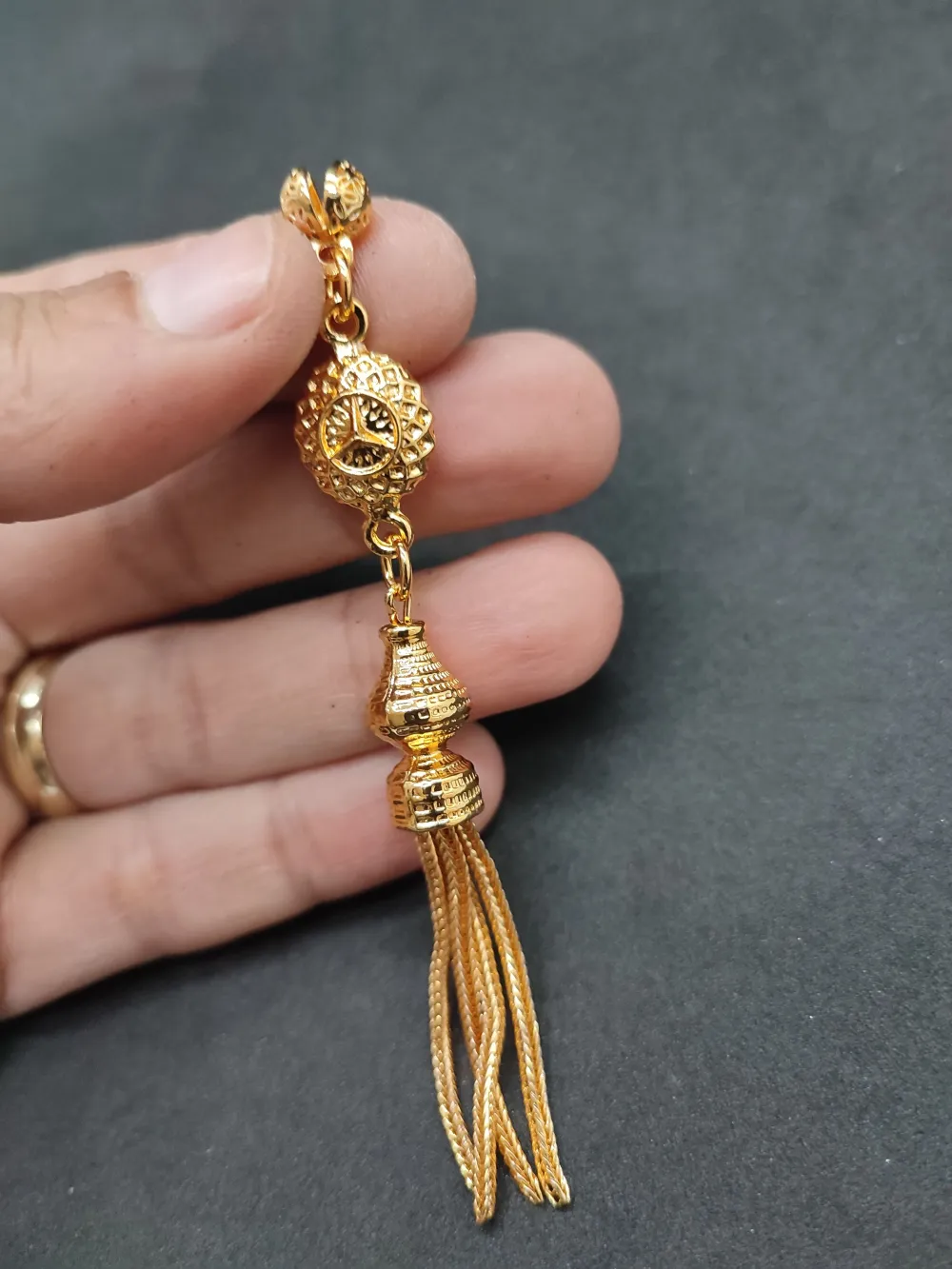 475 Ayar Gümüş Tesbi̇h Püskülü küçük resim 2