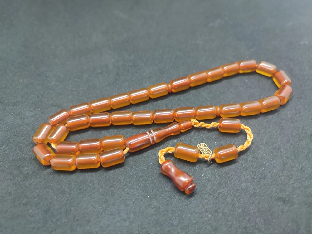 Dabbas Usta Eseri̇ İmzalı El Boy Alman Faturan Sıkma Kehri̇bar