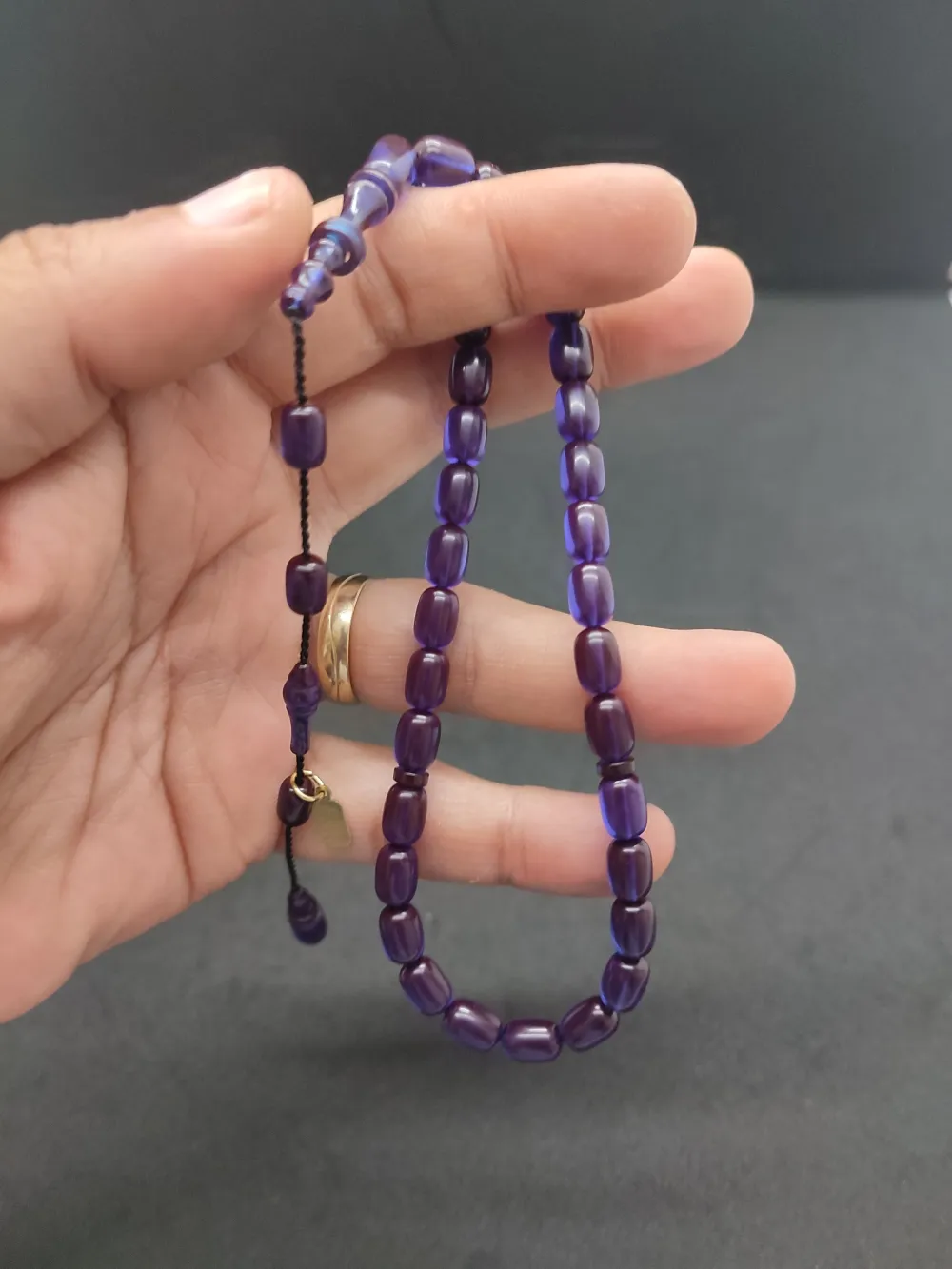 Furkan Gül Usta Eseri̇ El Boy İmame Halkalı Ateş-İ Kehri̇bar küçük resim 3