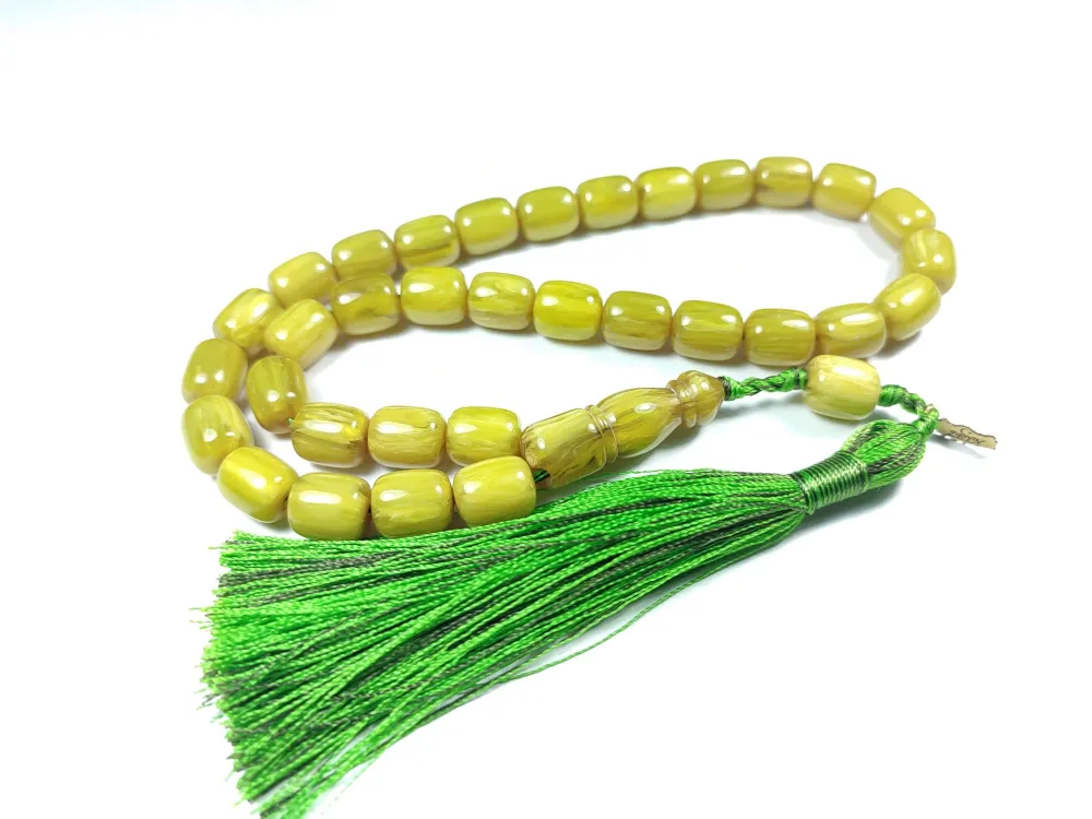 Ebu Zeyn Usta İşi̇ İmzalı Mühürlü Sıkma Kehri̇bar küçük resim 3