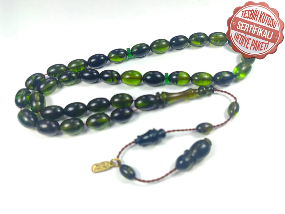 Mesut Elma Usta İşi̇ İmzalı Mühürlü Sıkma Kehri̇bar