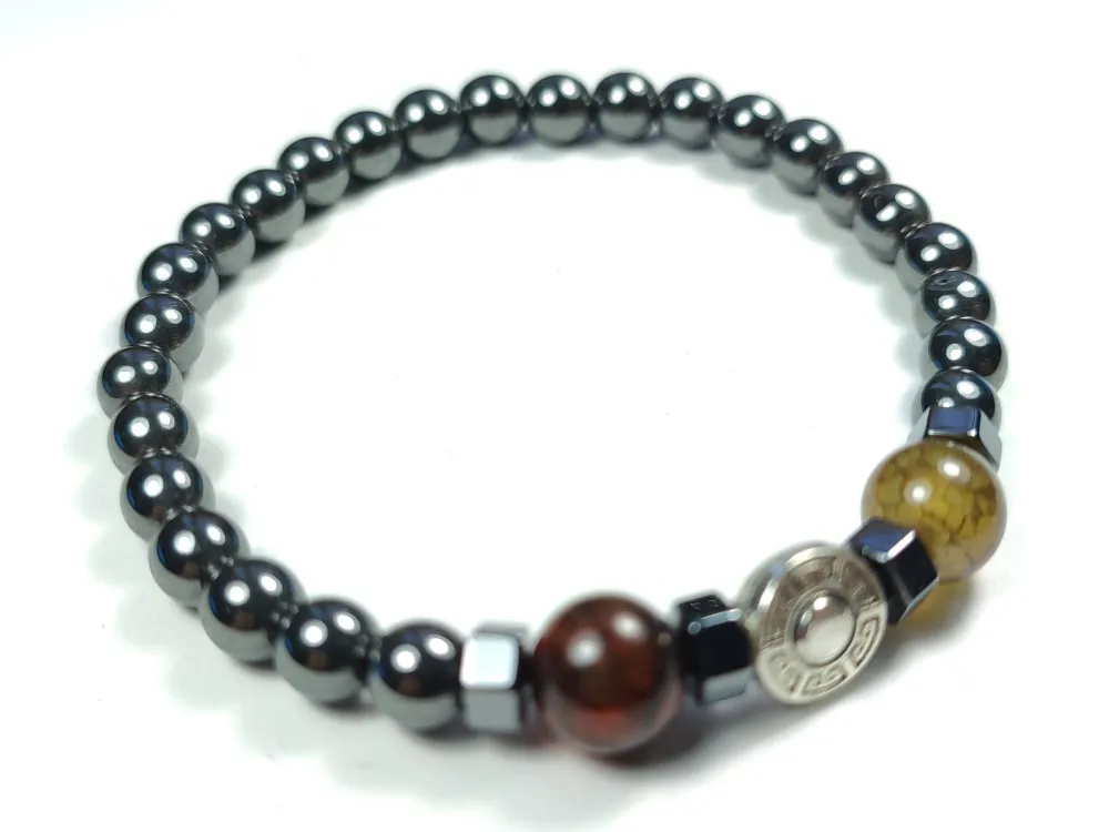 Hemati̇t Ve Doğal Taş Kombi̇nli̇ Bi̇lekli̇k