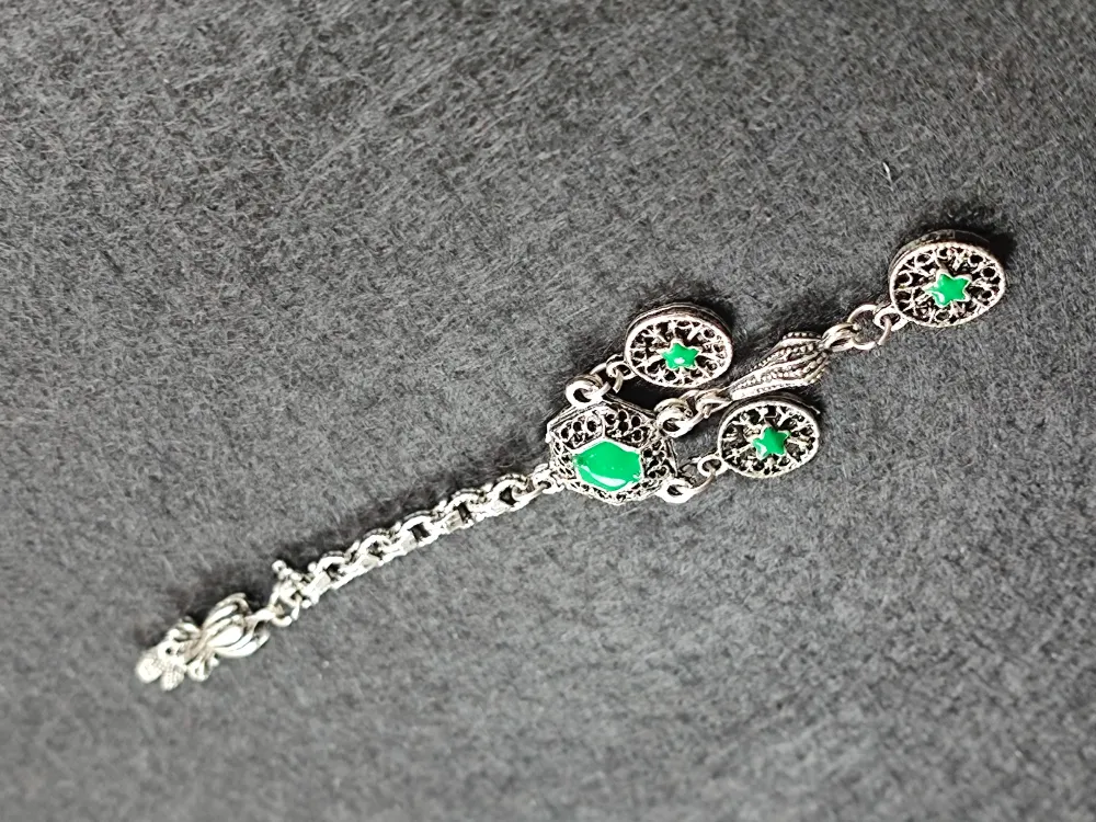 Usta İşçi̇li̇kli̇ Gümüş Kaplama Tesbi̇h Püskülü küçük resim 3