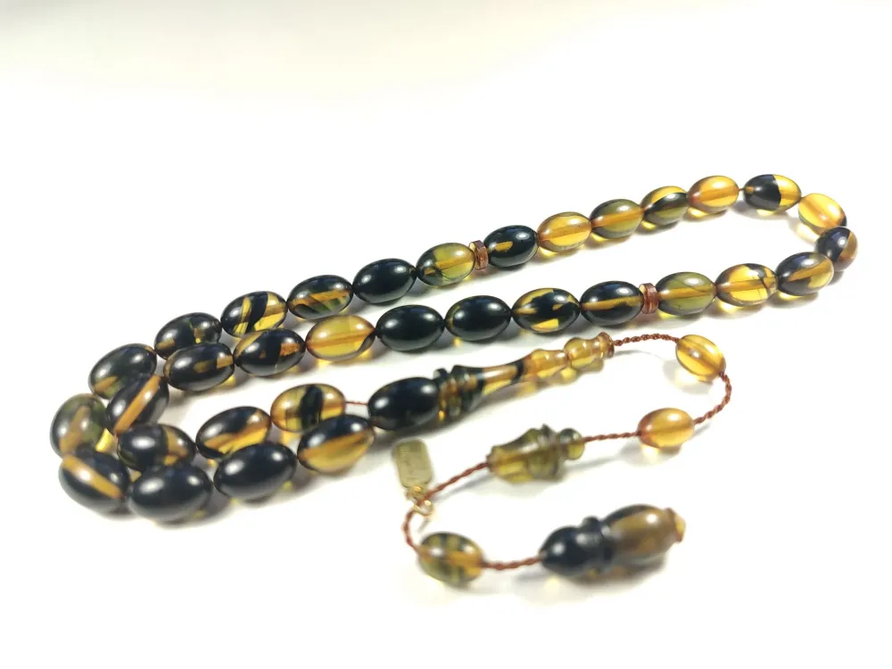 Furkan Gül Usta İşi̇ İmzalı Mühürlü  Sıkma Kehri̇bar küçük resim 3