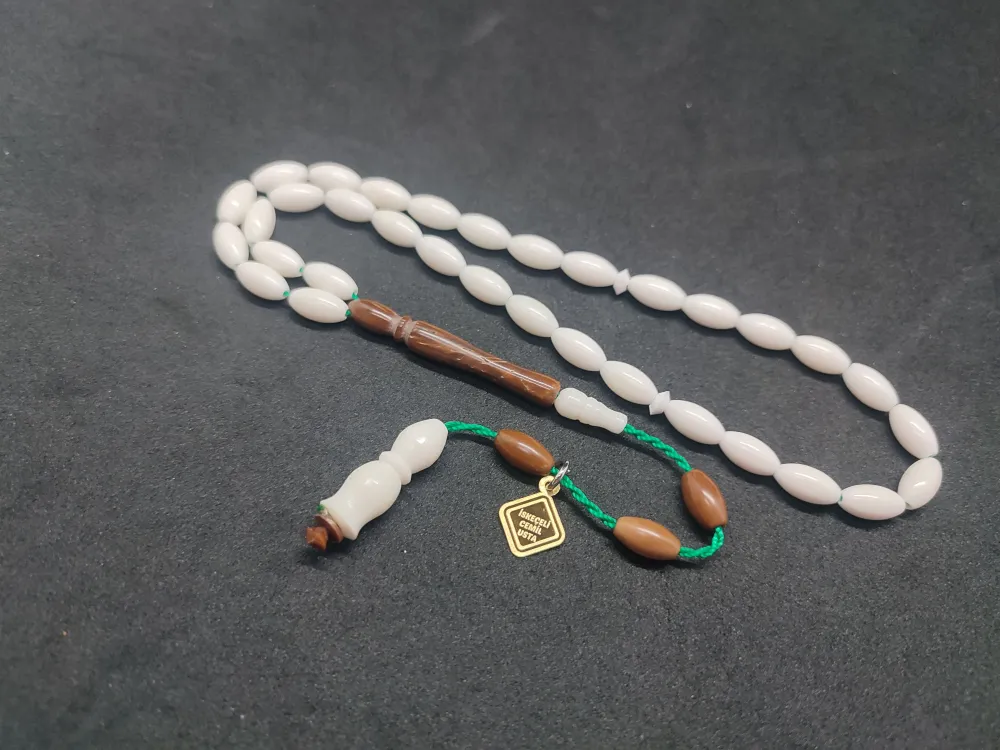 İskeçeli̇ Cemi̇l Usta Eseri̇ El Boy Kuka Kombi̇nli̇ Naturel Deve Kemi̇ği̇ küçük resim 3