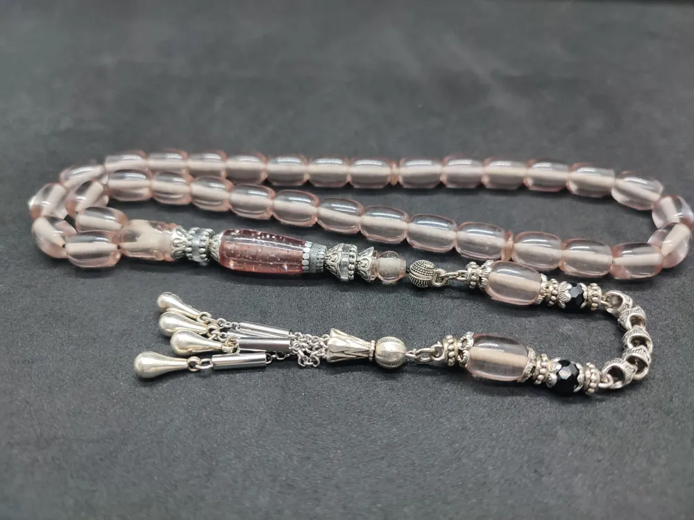 Şevket Alkan Usta Eseri̇ Gümüş Nakkaş İşlemeli̇ Alman Oyun Zar Kehri̇barı küçük resim 3