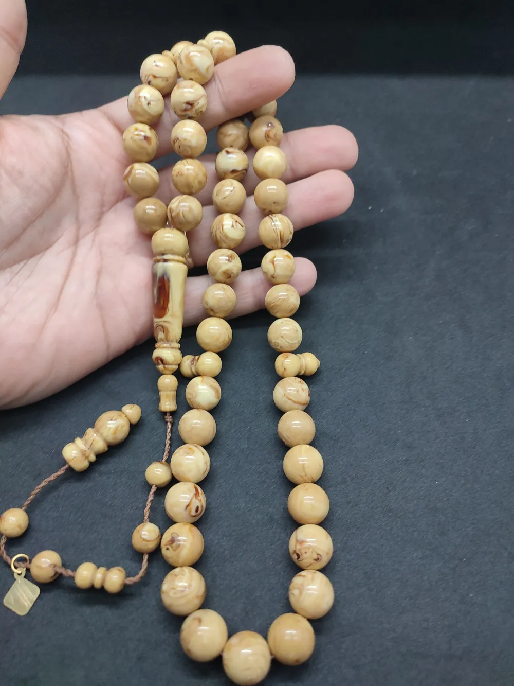 Başka Yerde Yok!Junai̇d Hasan Usta Eseri̇ 45 Habbe İri̇ Boy Eski̇ Obejden Katali̇n küçük resim 4