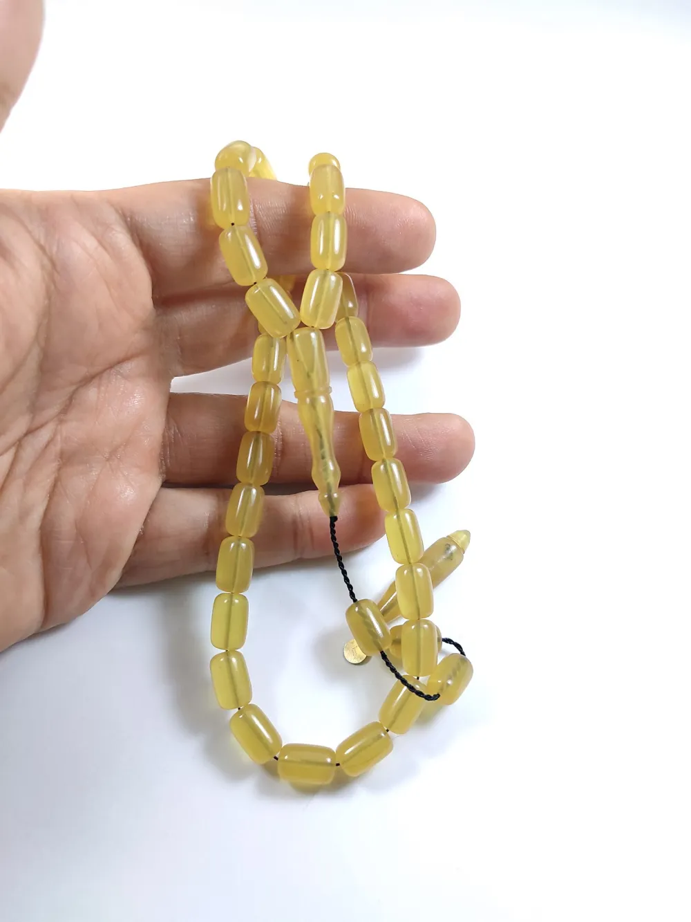 Muhammed Taci̇r Usta İşi̇ İmzalı Mühürlü Sıkma Kehri̇bar küçük resim 5