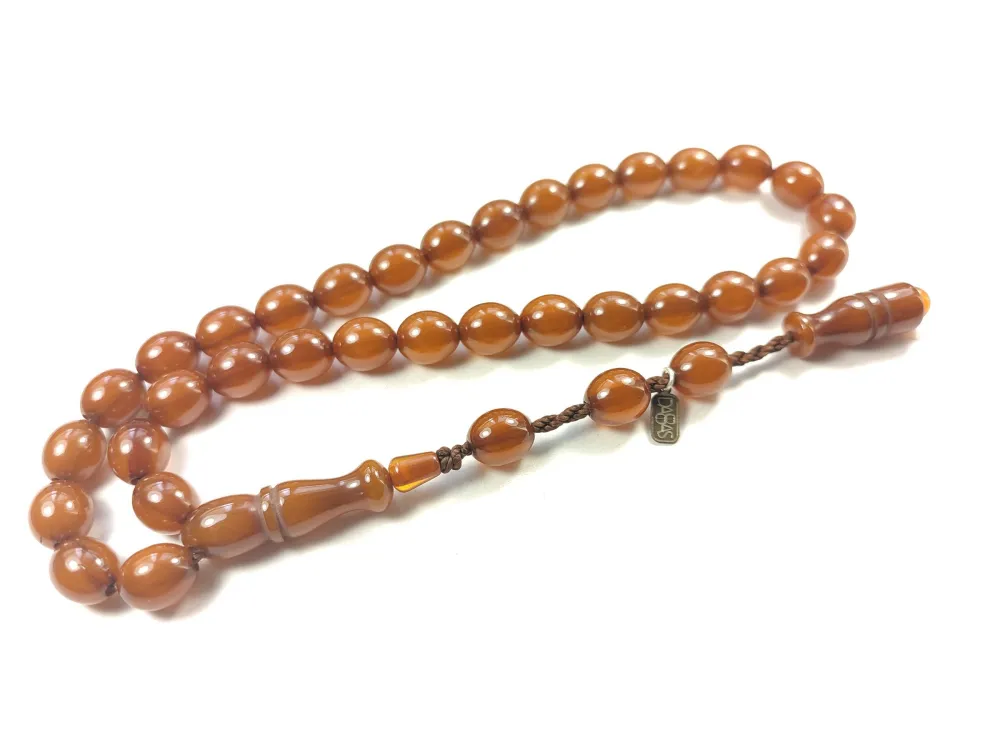 Muhammed Dabbas Usta İşi̇ İmzalı Sıkma Kehri̇bar küçük resim 3