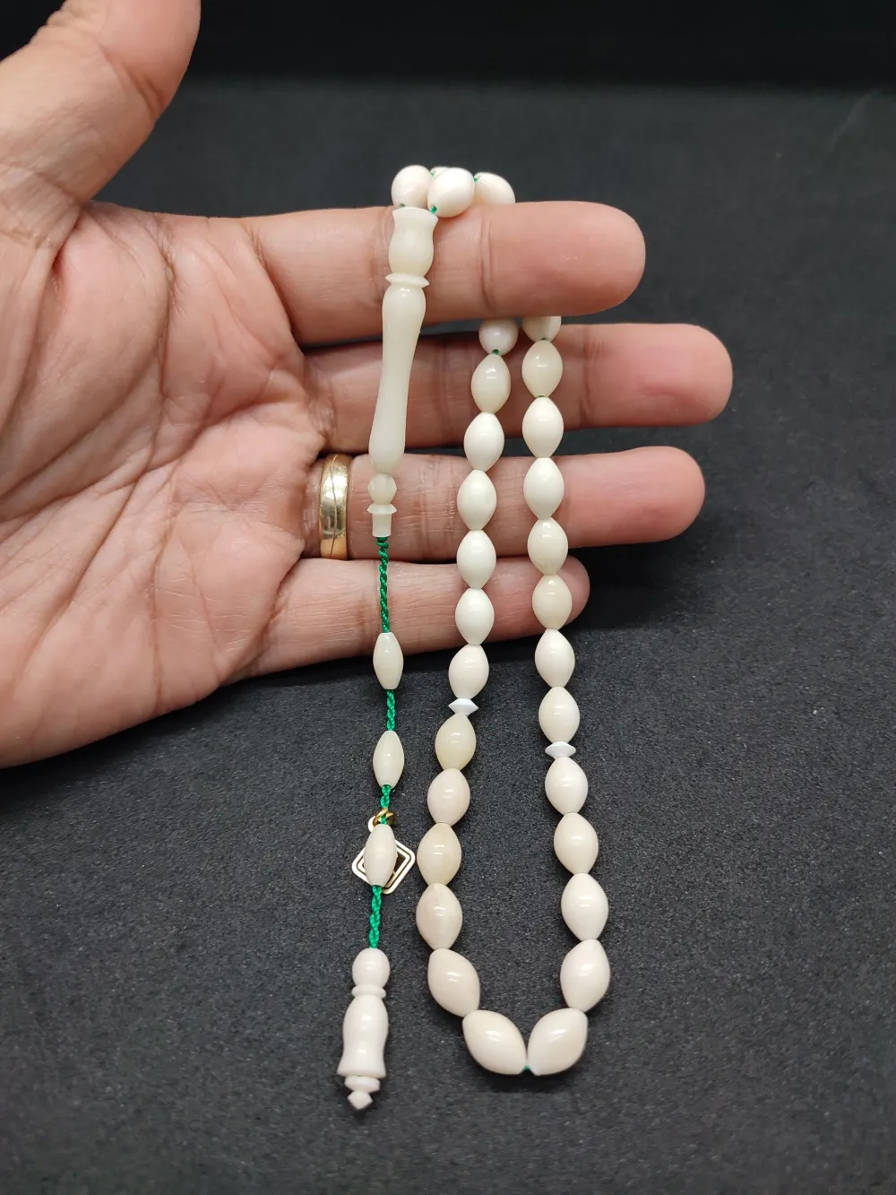 İskeçeli̇ Cemi̇l Usta Eseri̇ Sülün İmame El Boy  Naturel Bali̇na Kemi̇ği̇ küçük resim 4