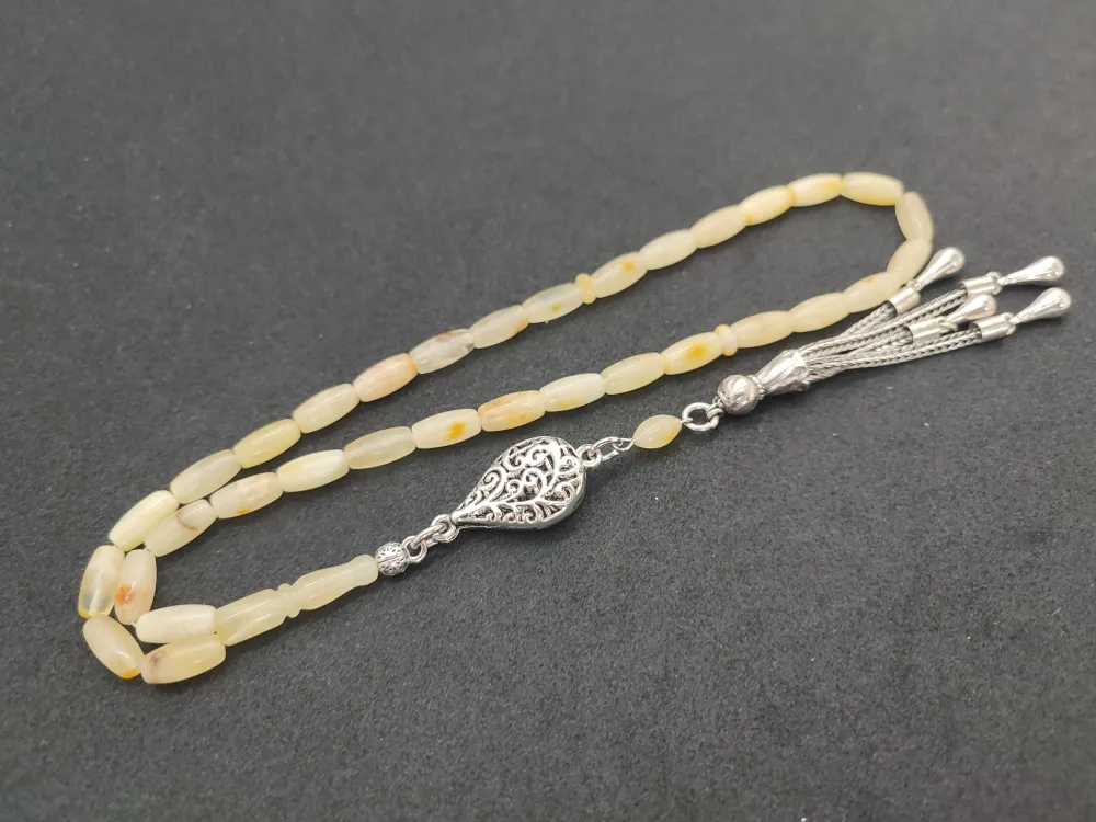 Kaçkar Usta Eseri̇ 10.75 Gr 475 Ayar Gümüş Püsküllü 11.18 Gr Mat Kaya Damla küçük resim 3