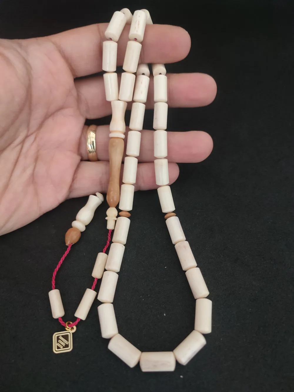 İskeçeli̇ Cemi̇l Usta Eseri̇ İri̇ Boy Naturel Kuka Kombi̇nli̇  Bali̇na Kemi̇ği̇ küçük resim 5