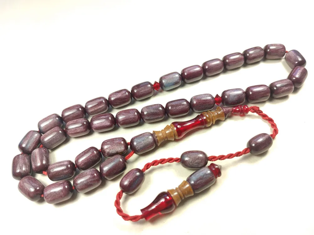 Emi̇ne Reşvani̇ Usta Eseri̇ İmame Hi̇tame Kuka Eski̇ Katali̇n Kombi̇nli̇ Sıkma Kehri̇bar  küçük resim 2