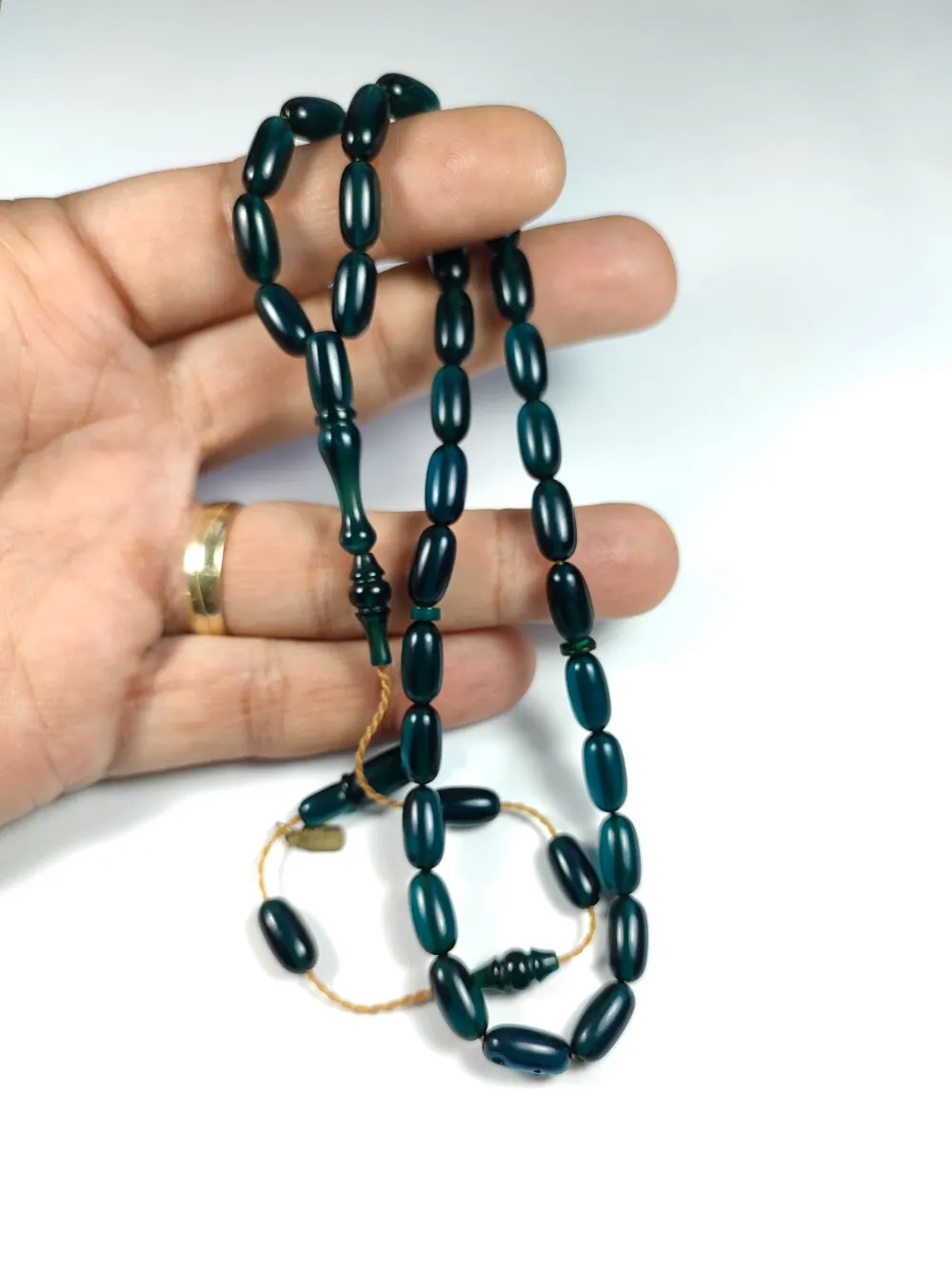 Ayhan Turan Usta İşi̇ İmzalı 0.6 Mi̇li̇m Şeffaf Deli̇m Sıkma Kehri̇bar küçük resim 4