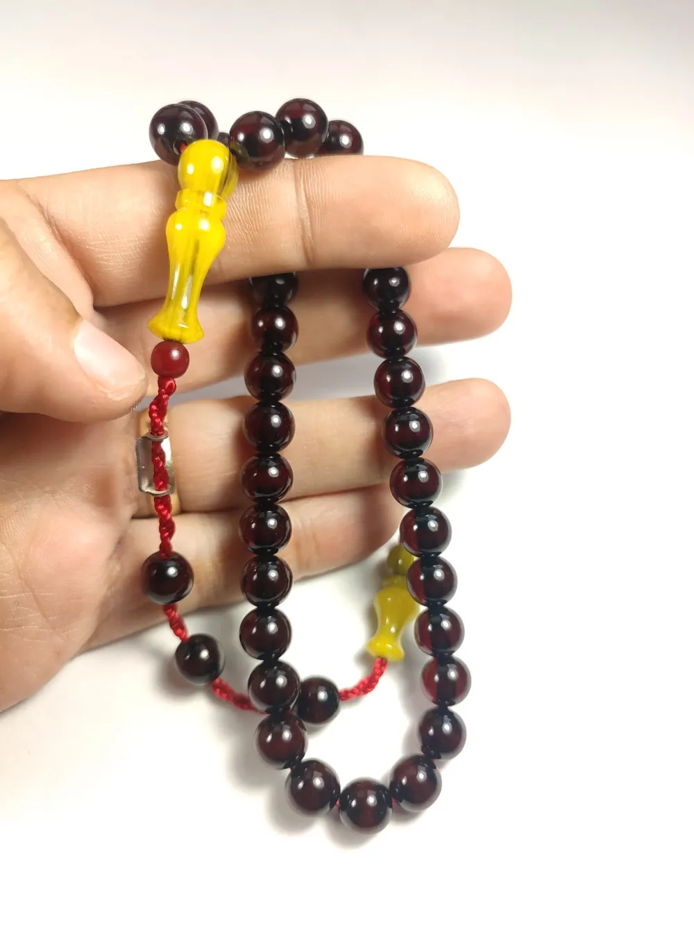 Mahmud Zeyzun Usta İşi̇ İmzalı (İmzası Gümüştür) Sıkma Kehri̇bar küçük resim 5