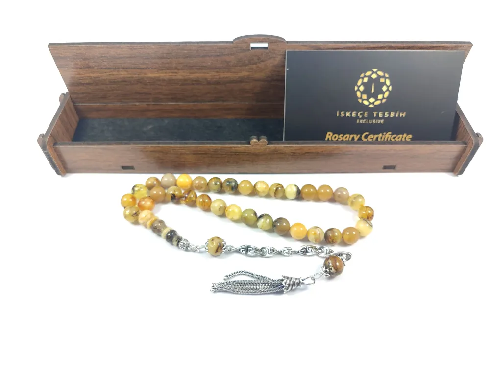 Gümüş Püsküllü İskeçeli̇ Cemi̇l Usta Eseri̇ 11.05 Gr. Toprak Fosi̇lli̇  Kaya Damla küçük resim 3