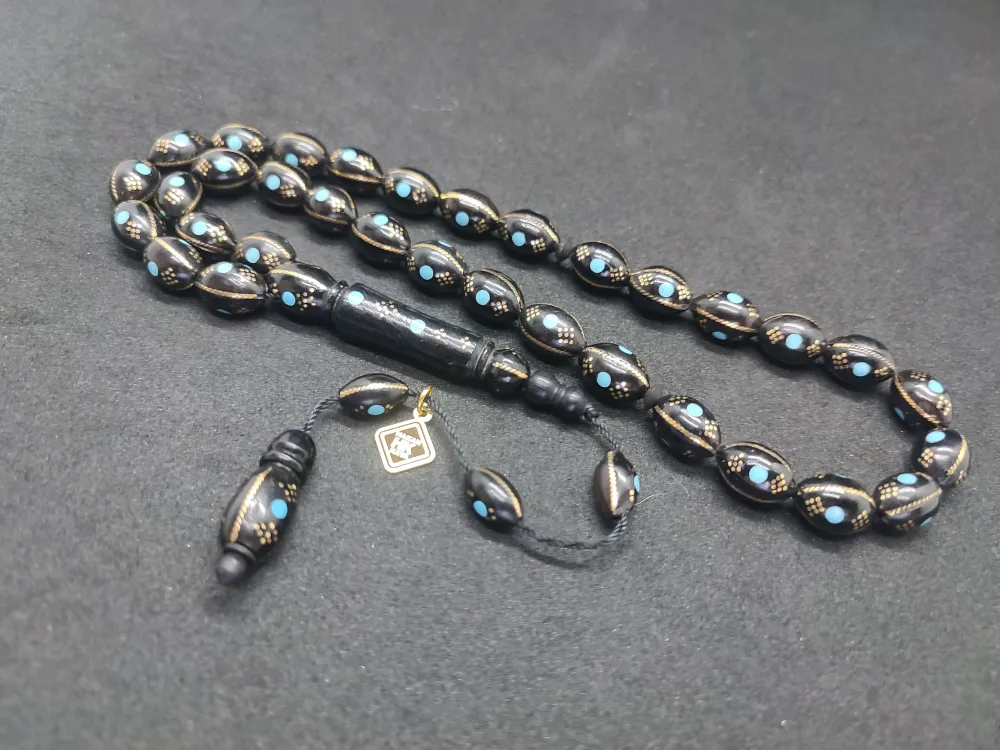 Hakan Kaya Usta Eseri̇ 3'Lü Gümüş Yarma Gümüş Çakımlı Mi̇neli̇ İnci̇ Si̇yahı Kuka